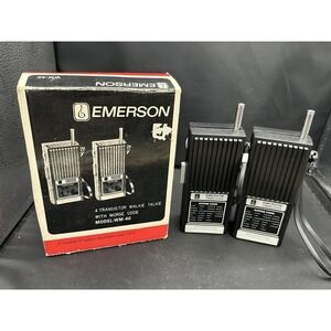 Vintage  Emerson WM-40 Transistor Walkie Talkie Radio With Morse Code. Working!